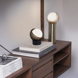 Stolní lampa Ideal Lux Bloom mosazná skleněná 27 cm 366524 small 1