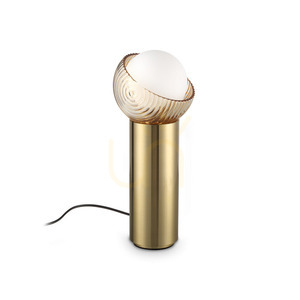 Stolní lampa Ideal Lux Bloom mosazná skleněná 27 cm 366524 small 0