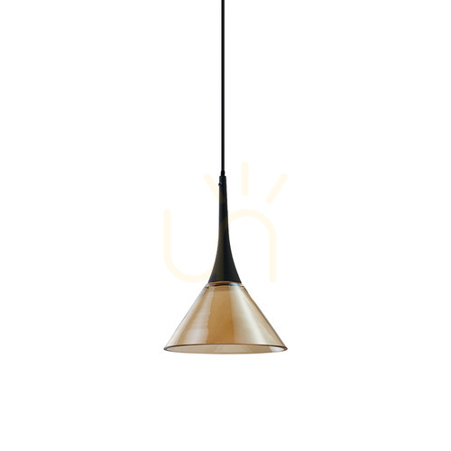 Kontrola Závěsné světlo Ideallux Cocktail jantarové sklo 15 cm LED 7W 353623