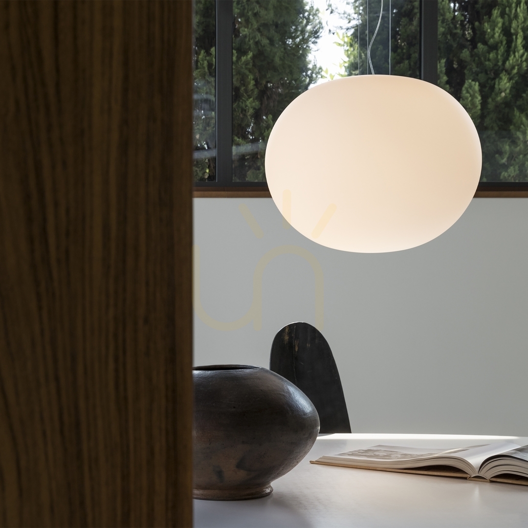 Náhled Závěsná lampa Ideallux COTTON bílá 50 cm E27 344591 Závěsná lampa Ideallux COTTON bílá 50 cm E27 344591