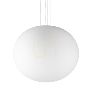 Závěsná lampa Ideallux COTTON bílá 50 cm E27 344591 0 Závěsná lampa Ideallux COTTON bílá 50 cm E27 344591 small 0