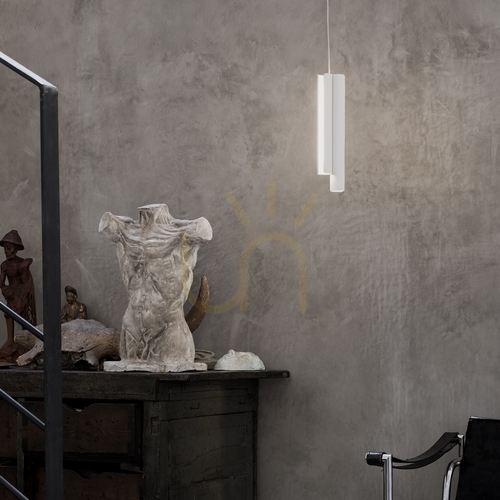 Kontrola Závěsná lampa Ideallux Dorica černá LED 35W 140 cm 366401