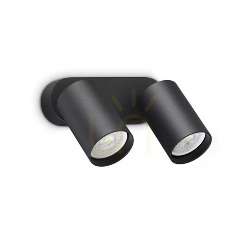Kontrola Nástěnné svítidlo Ideallux DYNAMITE 367385 černé, 2x GU10, 16,5 cm