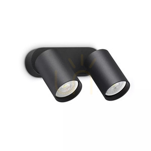 Nástěnné svítidlo Ideallux DYNAMITE 367385 černé, 2x GU10, 16,5 cm small 1