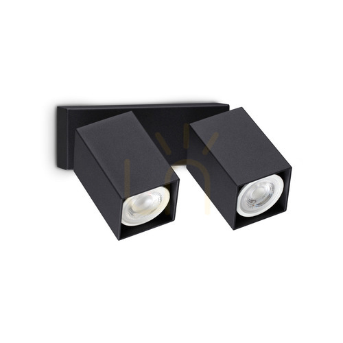 Kontrola Nástěnné svítidlo Ideal Lux Dynamite 371238 černé 2x GU10, 16,5 cm