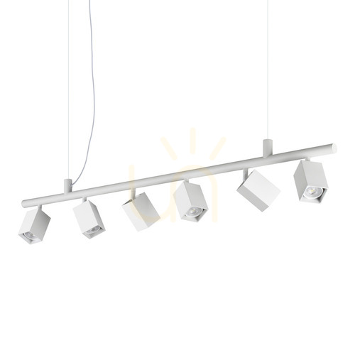 Kontrola Závěsná lampa Ideallux DYNAMITE 367460 bílá 6x GU10 115,5 cm