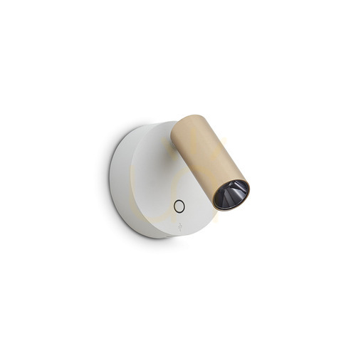 Kontrola Nástěnné LED světlo Ideallux ELF 347493 zlato/bílá 8,5 cm