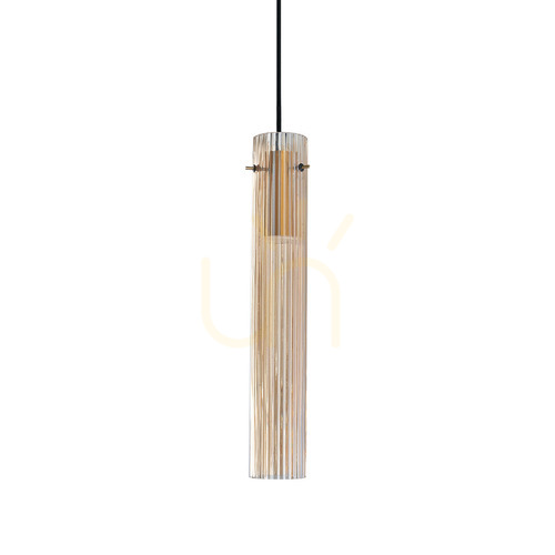 Kontrola Závěsné svítidlo Ideallux FLAM 353890 LED 10W mosazné sklo 6,6 cm