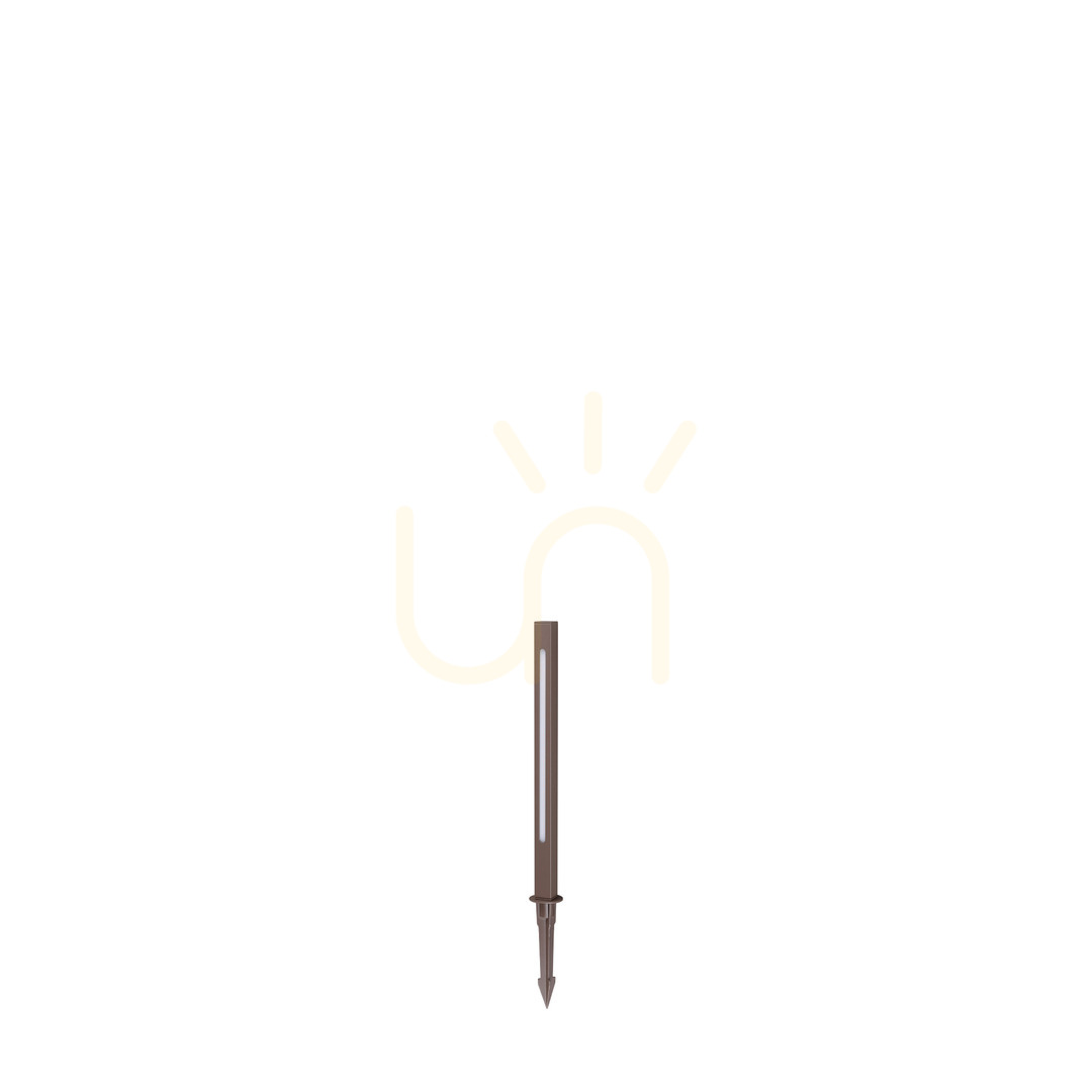 Kontrola Venkovní stojací lampa Ideallux JEDI 372259 bronzová IP65 40 cm Venkovní stojací lampa Ideallux JEDI 372259 bronzová IP65 40 cm