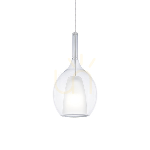 Kontrola Závěsné svítidlo Ideallux Kalique transparentní sklo 18 cm 360034
