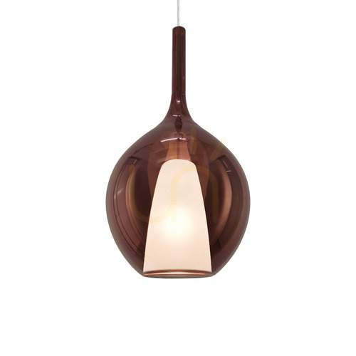 Kontrola Závěsná lampa Ideal Lux Kalique měděná 28 cm 359663