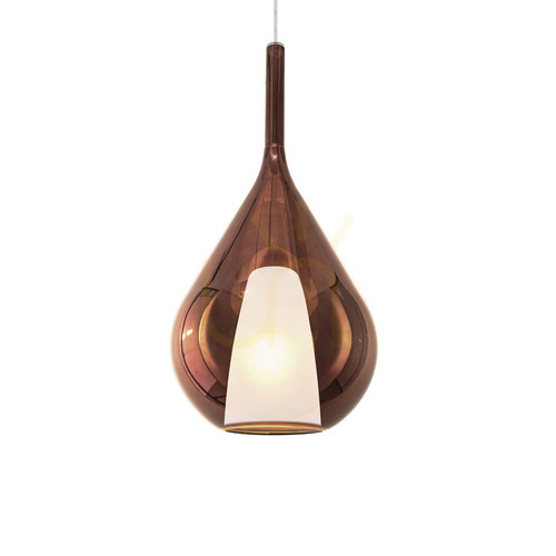 Kontrola Závěsné svítidlo Ideallux Kalique měděné 28 cm 359779