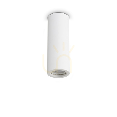 Kontrola Plafon stropní Ideallux LOOK 355740 GU10 7x20 cm sádra hliník