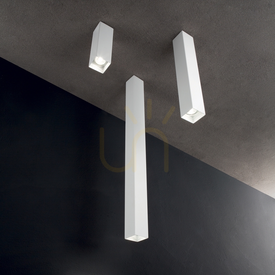 Pohled Plafon stropní bodové svítidlo Ideallux LOOK černé GU10 1x28W 353845 Plafon stropní bodové svítidlo Ideallux LOOK černé GU10 1x28W 353845
