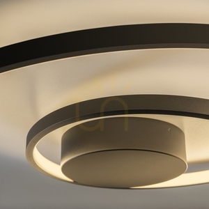 Plafon Ideallux OZ 365053 černý LED 52W 3000K 80 cm small 2