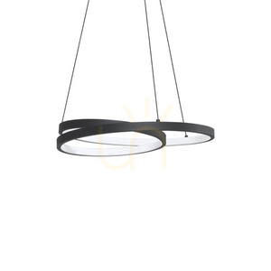 Závěsné svítidlo Ideallux OZ černé LED 38W 3000K 40 cm 364957 small 0
