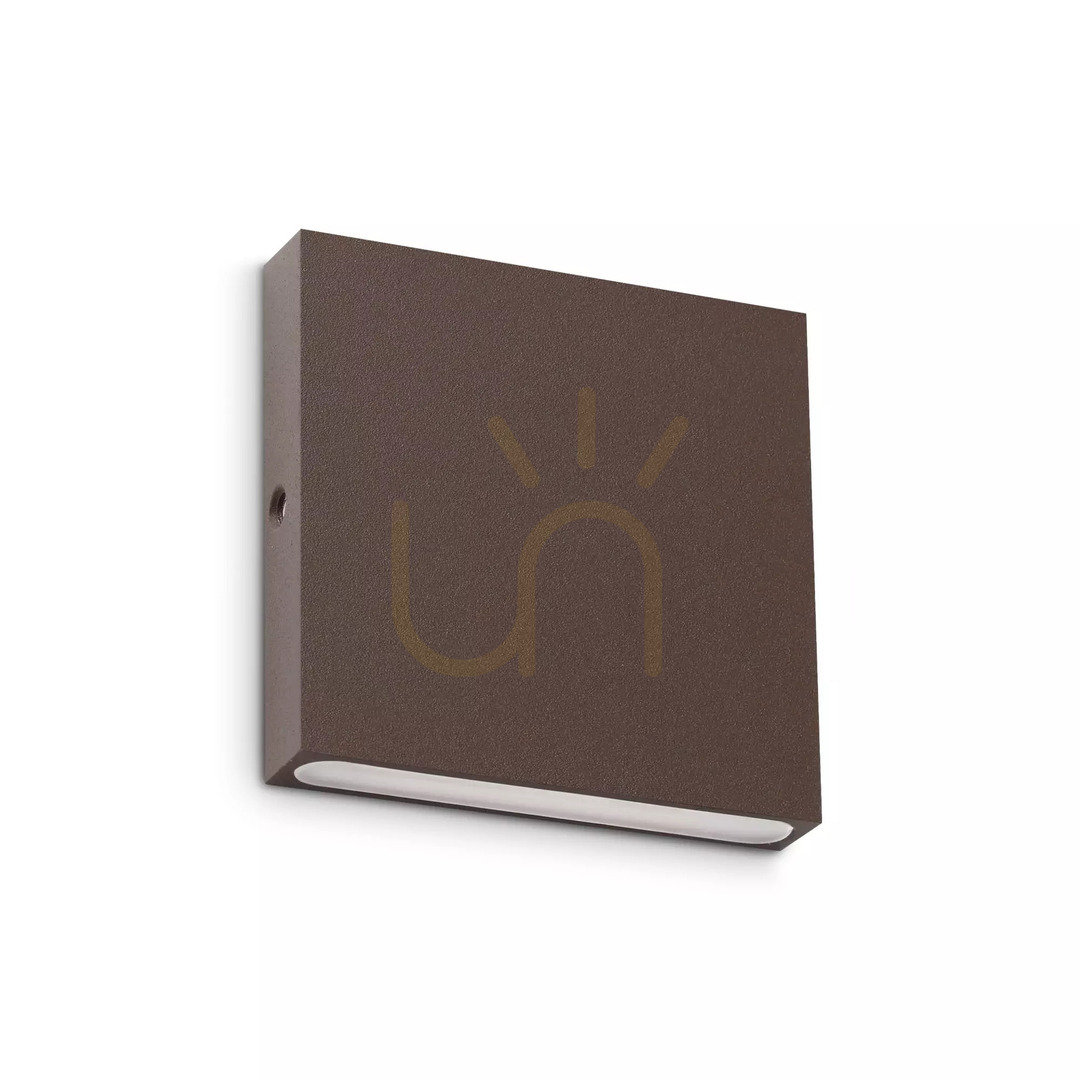 Pohled Venkovní nástěnné svítidlo Ideallux POST-IT 335896 hnědé LED 3W IP65 8 cm Venkovní nástěnné svítidlo Ideallux POST-IT 335896 hnědé LED 3W IP65 8 cm