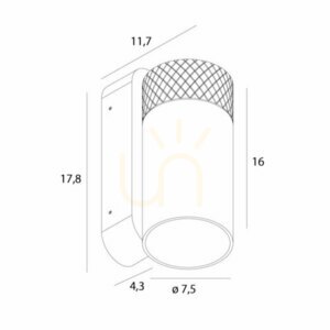 Nástěnné svítidlo Max Light Fusion bílé W0419 small 0