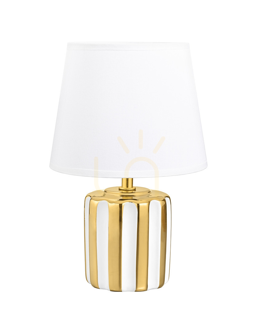 Kontrola HS9143-GD Bílá stolní lampa 1xE14. HS9143-GD Bílá stolní lampa 1xE14.