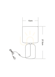 Bílá stolní lampa Zuma Line HS9085, E14 1 Bílá stolní lampa Zuma Line HS9085, E14 small 1