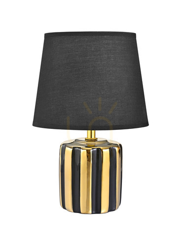 Kontrola HS9143-BL Stolní lampa černá 1xE14