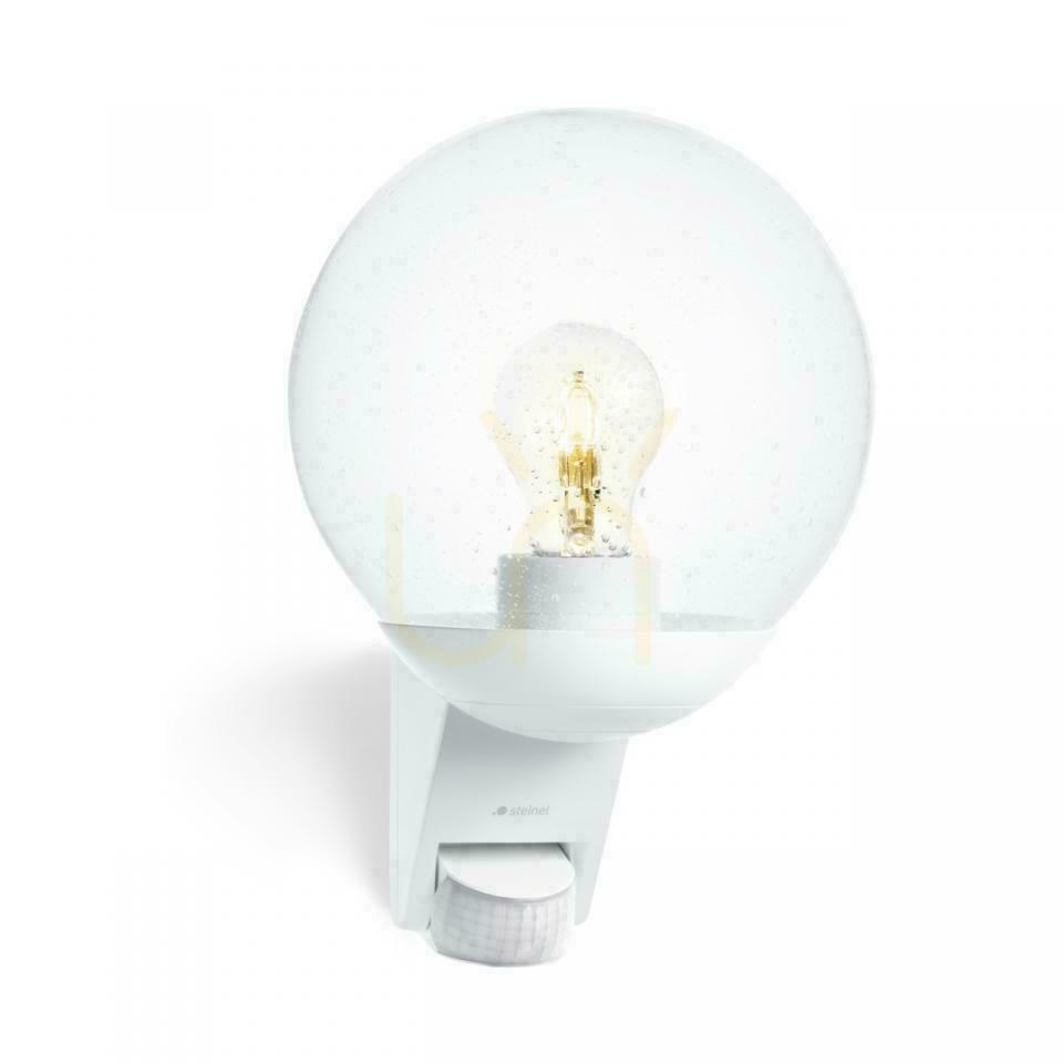 Kontrola Fasádní svítidlo s čidlem pohybu a soumraku Steinel L 595 S PIR max.60W E27 IP44 IK03 230V bílá / sklo / plast Fasádní svítidlo s čidlem pohybu a soumraku Steinel L 595 S PIR max.60W E27 IP44 IK03 230V bílá / sklo / plast