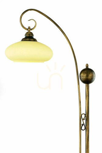 Kontrola Stojací lampa JUPITER BOLERO 395 E27, černá se zlatou patinou