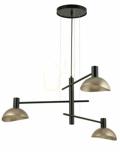 Kontrola Závěsné svítidlo Sigma Artis 3 černé/zlaté 40567