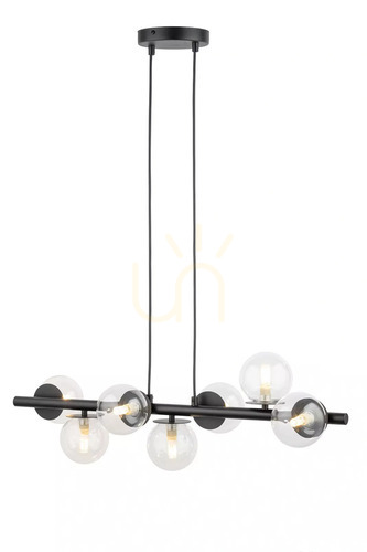 Kontrola Závěsné svítidlo Sigma Avola 7x G9 černé sklo 40792
