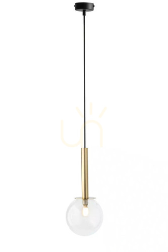 Kontrola Závěsné svítidlo Sigma DAISY 1 zlaté/průhledné 40757