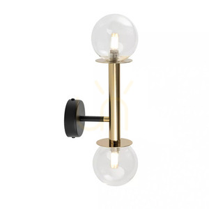 Nástěnné svítidlo Sigma DAISY 2 G9 černé/zlaté 2x12W 40762 small 0