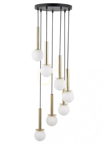 Kontrola Závěsná lampa Sigma Daisy 7 zlatá/bílá 40772