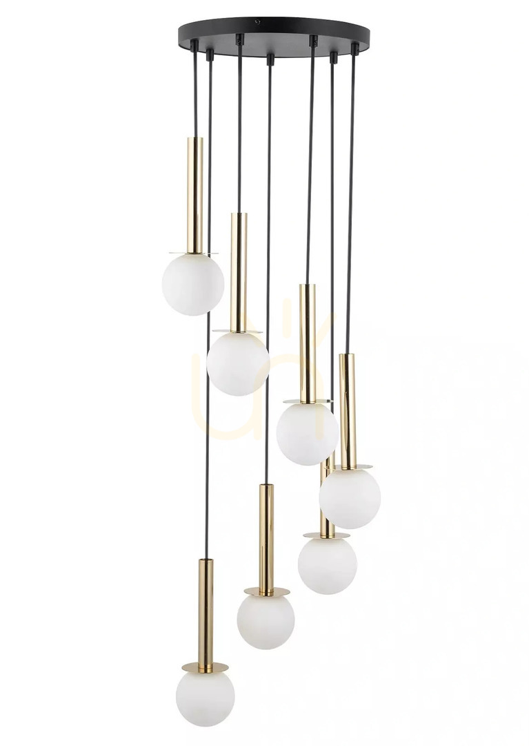 Kontrola Závěsná lampa Sigma Daisy 7 zlatá/bílá 40772 Závěsná lampa Sigma Daisy 7 zlatá/bílá 40772
