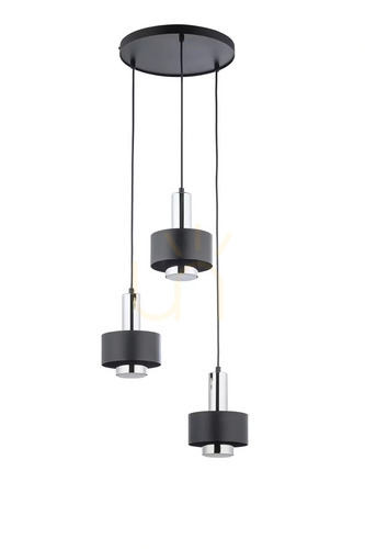 Kontrola Závěsné svítidlo Sigma RIF LUX 3 černá/stříbrná 40717