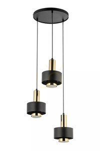 Závěsné svítidlo Sigma RIF LUX 3 černá/zlatá 40721 0 Závěsné svítidlo Sigma RIF LUX 3 černá/zlatá 40721 small 0