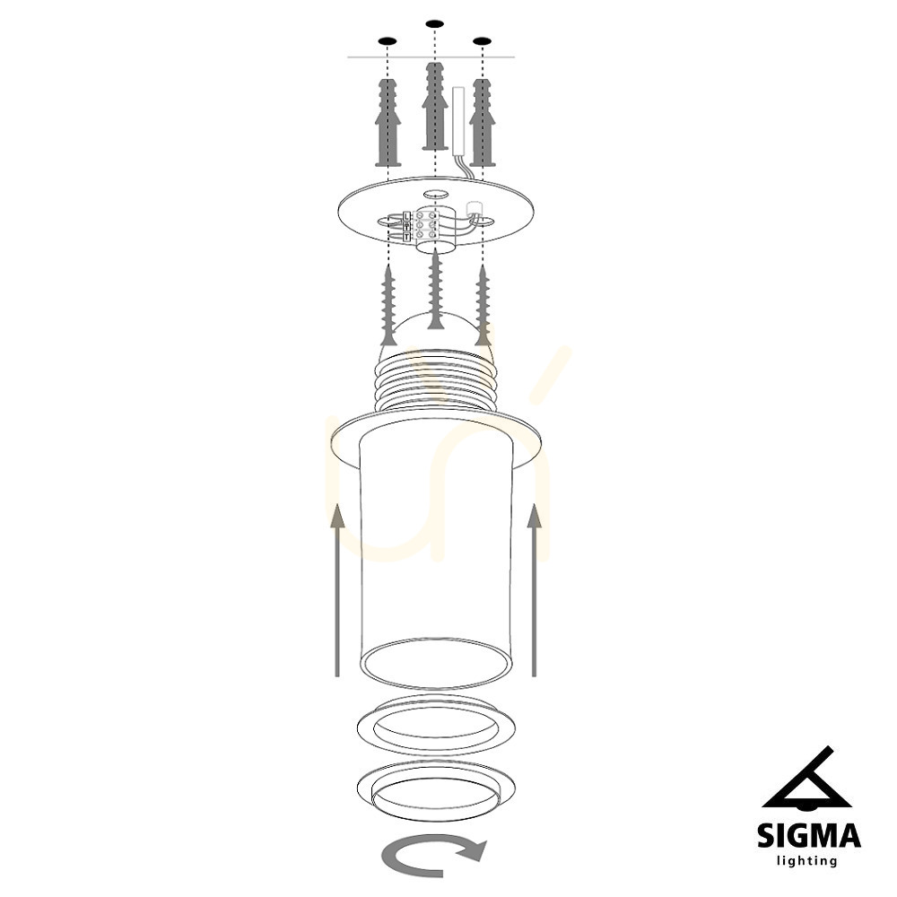 Náhled Plafón Sigma Solaris M černý/zlatý 40598 Plafón Sigma Solaris M černý/zlatý 40598