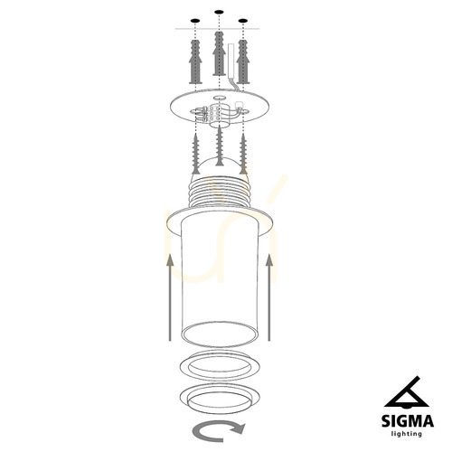 Kontrola Plafon Sigma Solaris XL stříbrný/černý 40628