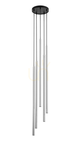 Kontrola Závěsné svítidlo Sigma SOPEL LUX 5 černo-stříbrné 40745