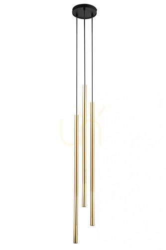 Kontrola Závěsné svítidlo Sigma SOPEL LUX 3 černá/zlatá 40748