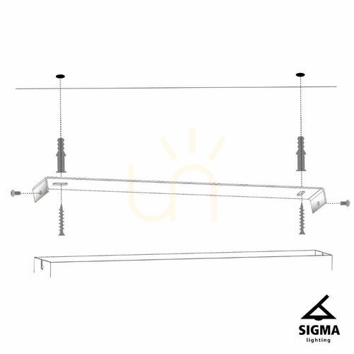 Kontrola Plafon Sigma Tulia 4 černý/šedý 12W G9 IP20 33502