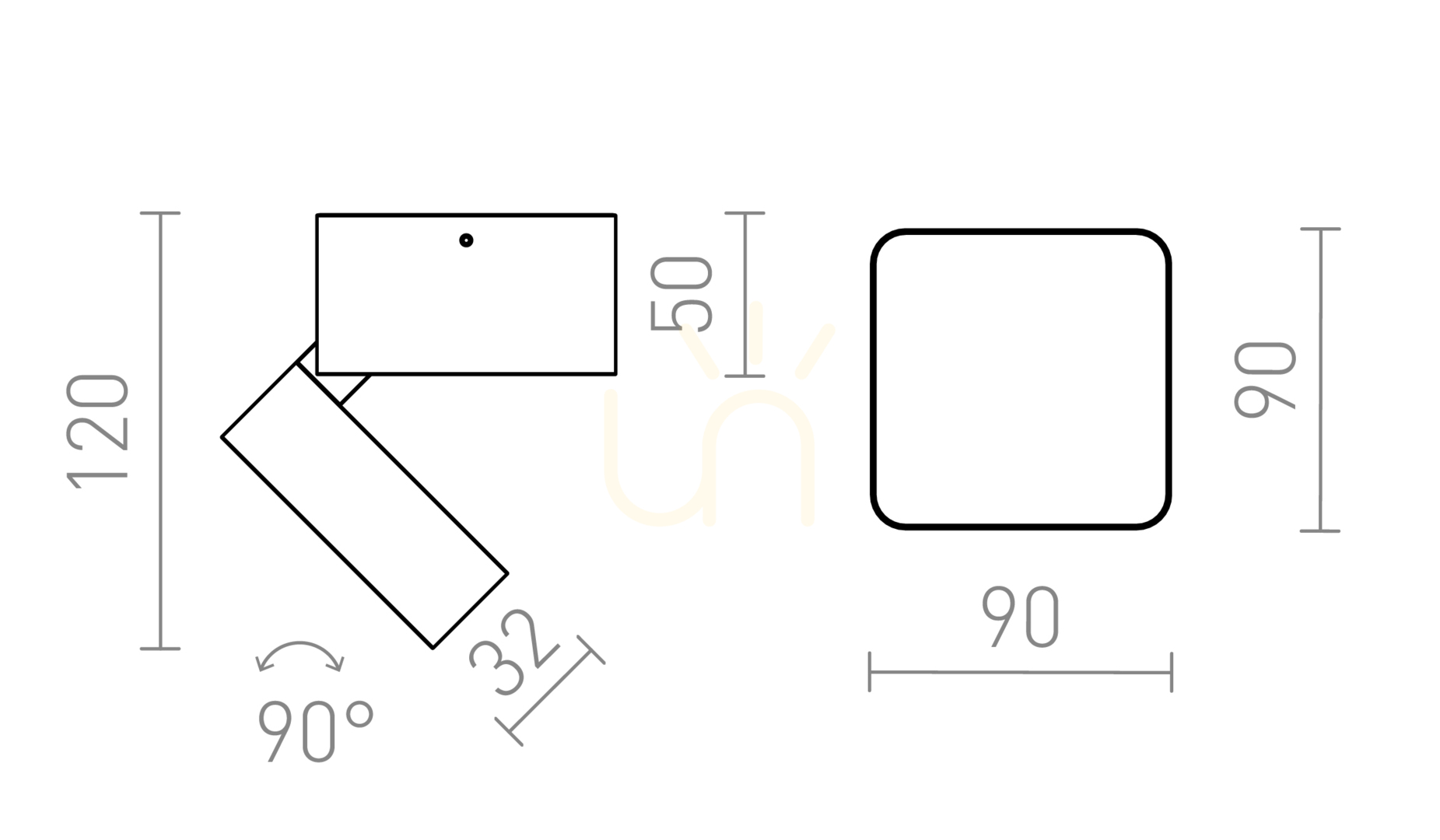 Kontrola Rendl Flavio Sq Surface Mounted Light Grey 230 V Led 6 W 110° Ip54 3000 K Zahradní lampa. Rendl Flavio Sq Surface Mounted Light Grey 230 V Led 6 W 110° Ip54 3000 K Zahradní lampa.