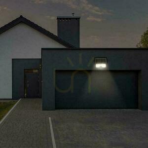 V-TAC 7W CCT solární LED reflektor s čidlem pohybu IP65 černý VT-777-7 STEP: 3000K + 4000K + 6500K 900lm small 7