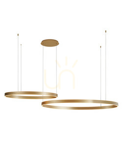 Závěsné svítidlo Zuma Line ISAK 250067-GD zlaté LED 100 W, 50 cm small 0