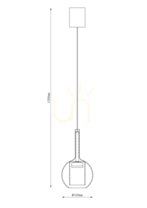Závěsné svítidlo TAGNA 251001-SM černé 1xLED 1 Závěsné svítidlo TAGNA 251001-SM černé 1xLED small 1