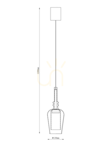 Závěsné svítidlo TAGNA 251010-AM Černá 1xLED small 1