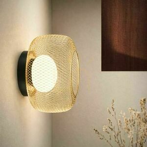 Stropní svítidlo Candellux SOPRA 32 (31-50977), drátěné stínítko se skleněným difuzorem, GX53 max. 10 W, černo-zlaté, ø32 cm small 2
