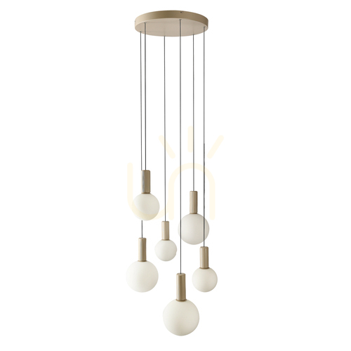 Kontrola Závěsná lampa TESTA béžová G9 10W CANDELLUX 36-50915