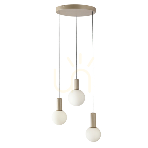 Kontrola Závěsná lampa TESTA béžová G9 10W CANDELLUX 33-50908