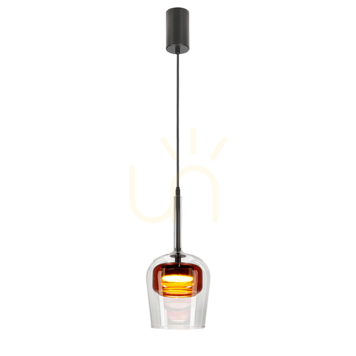 Kontrola Závěsná lampa GLAXI černá GX53 9W CANDELLUX 31-50397