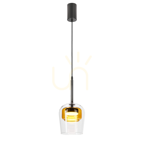 Kontrola GLAXI černá GX53 9W závěsná lampa CANDELLUX 31-50366